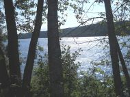 Vue sur la rivi�re et le parc de la Mauricie