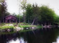 Chalet � louer Saint-Calixte - Chalet Bord De L'eau - La Rivi�re Aux Castor