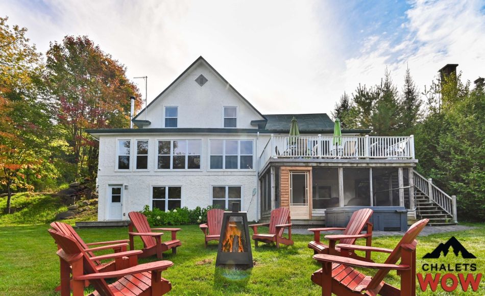 Chalet à louer en bois rond Laurentides