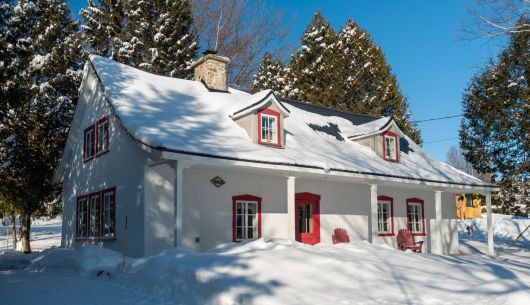 Bien chauffée en hiver