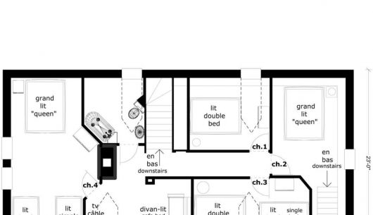 Plan du 1ier étage.