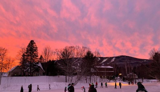 Patinoire en hiver gratuite