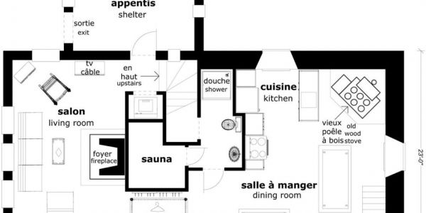 Plan du rez-de-chaussée.