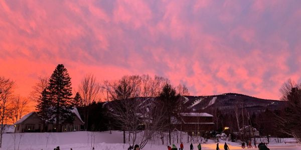 Patinoire en hiver gratuite