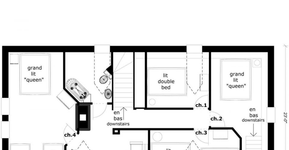 Plan du 1ier étage.