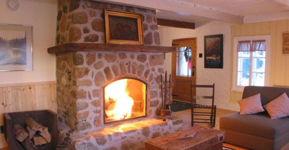 Foyer au bois naturel