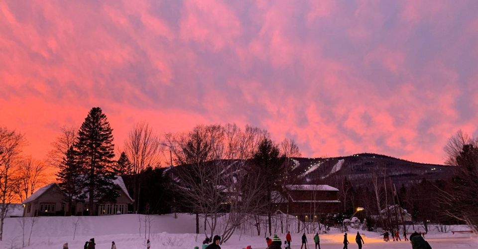 Patinoire en hiver gratuite