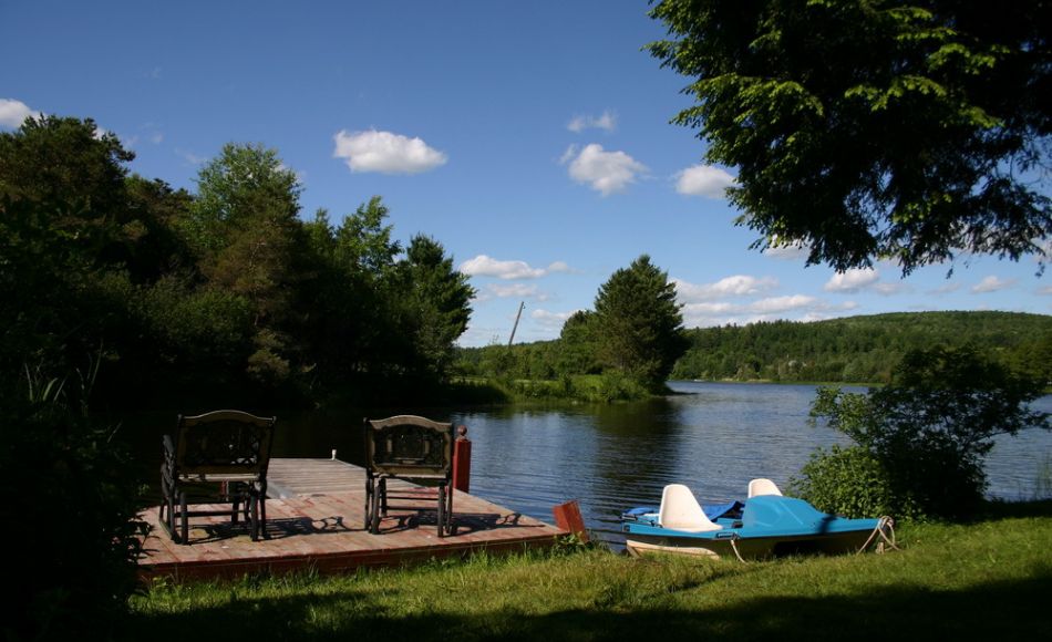Chalet à louer en bois rond Cantons-de-l'Est / Estrie