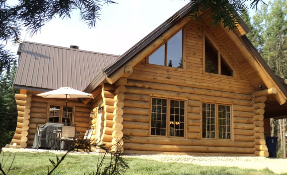 Chalet à louer en bois rond Charlevoix