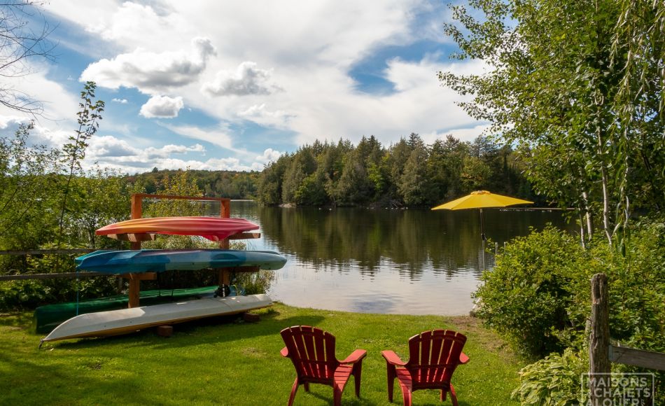 Chalet à louer en bois rond Cantons-de-l'Est / Estrie