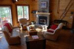Chalet à louer Le Rêve Du Massif Salon et foyer
