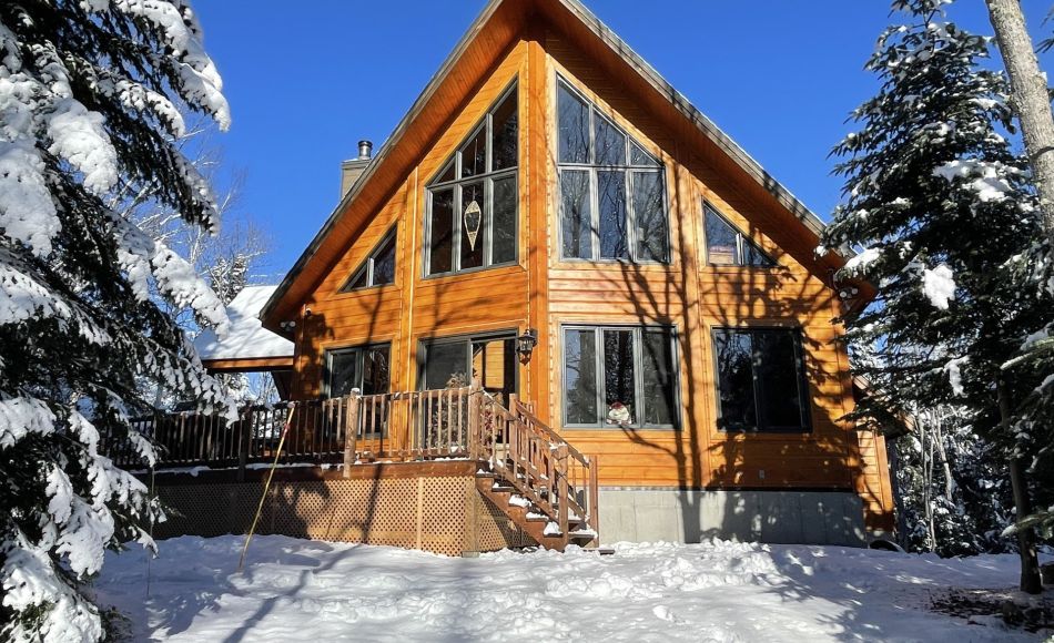 Chalet à louer en bois rond Charlevoix