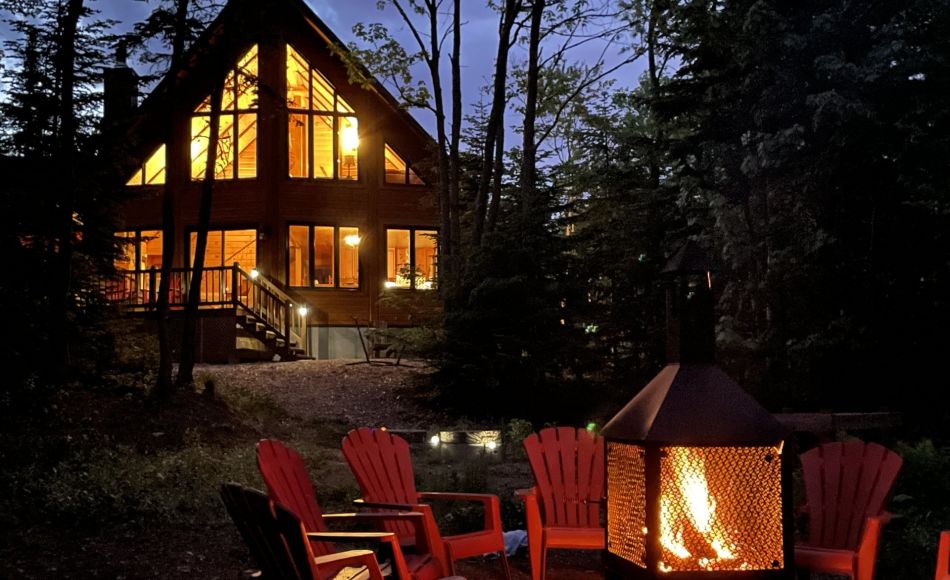 Chalet à louer en bois rond Charlevoix