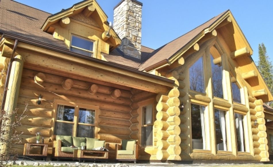 Chalet à vendre en bois rond Laurentides