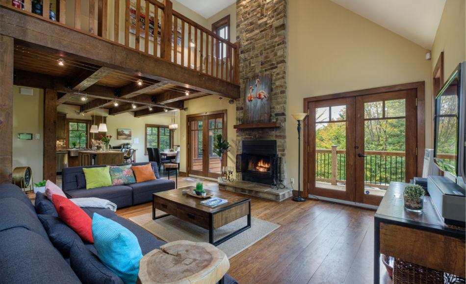 Chalet à louer en bois rond Laurentides