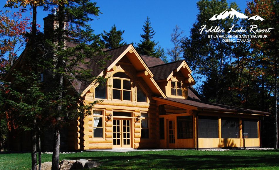 Chalet à louer en bois rond Laurentides
