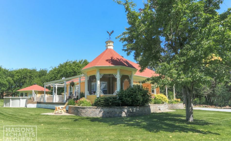 Chalet à louer en bois rond Cantons-de-l'Est / Estrie