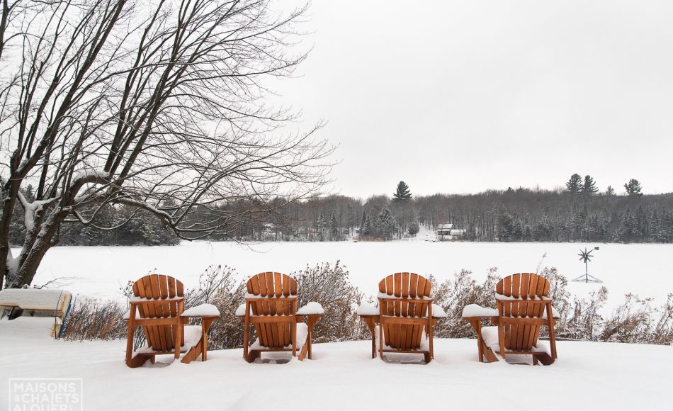 Chalet à louer en bois rond Cantons-de-l'Est / Estrie