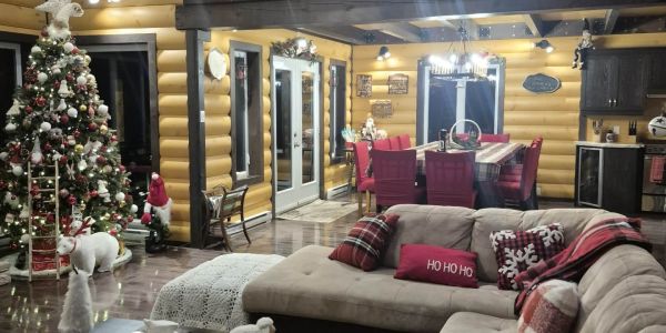 Chalet à louer en bois rond Laurentides