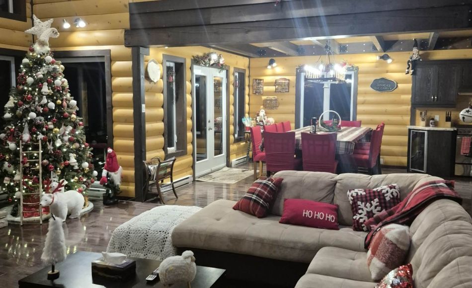 Chalet à louer en bois rond Laurentides