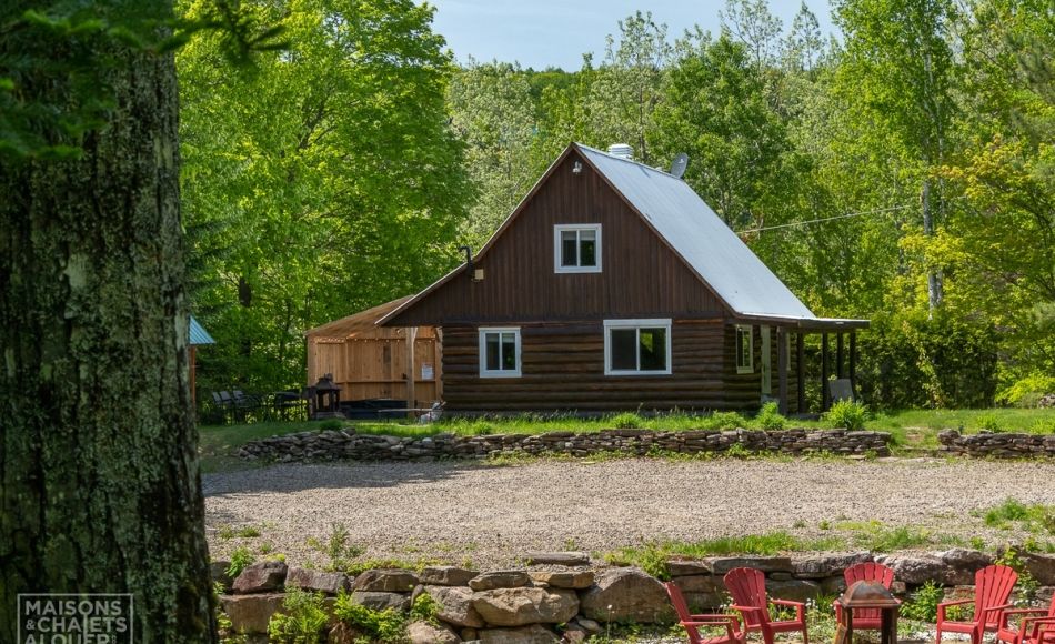 Chalet à louer en bois rond Lanaudière