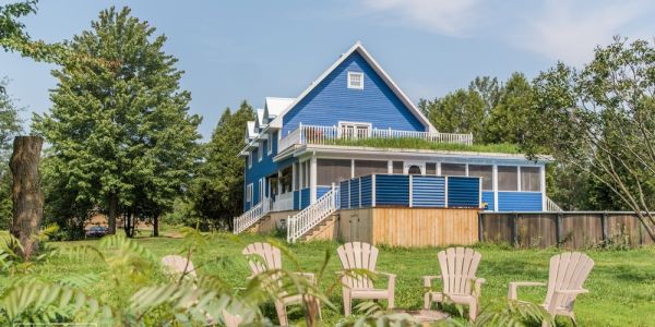 Chalet à louer en bois rond Centre-du-Québec