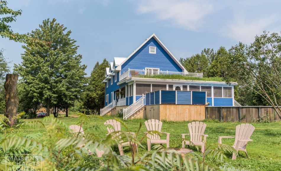 Chalet à louer en bois rond Centre-du-Québec