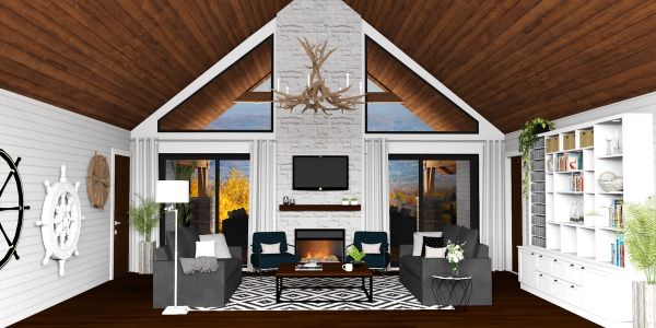 Chalet à louer en bois rond Cantons-de-l'Est / Estrie