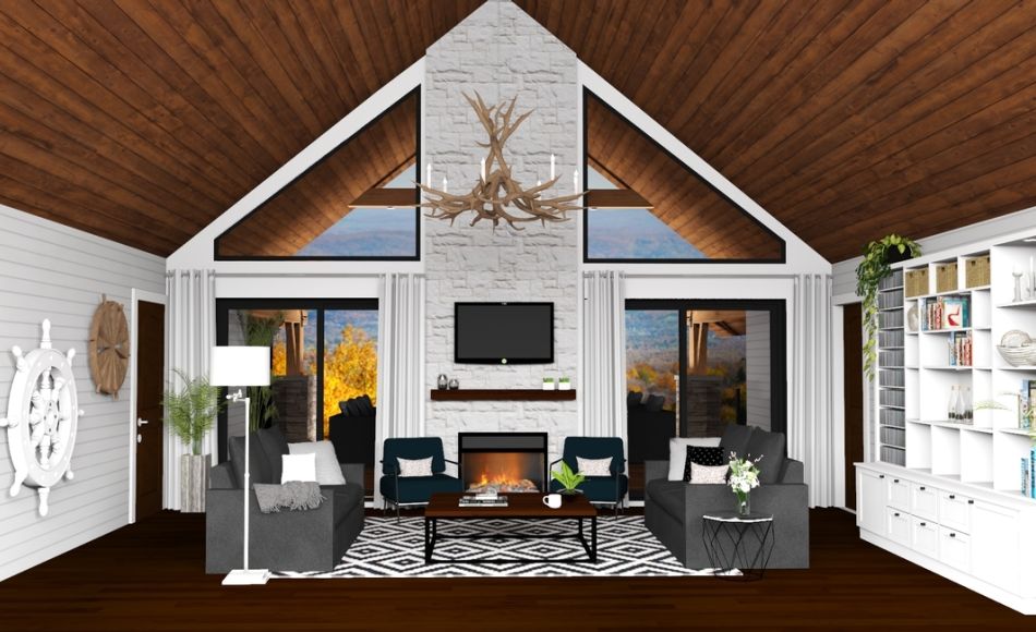 Chalet à louer en bois rond Cantons-de-l'Est / Estrie