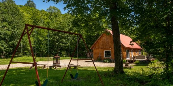 Chalet à louer en bois rond Lanaudière