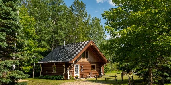 Chalet à louer en bois rond Lanaudière