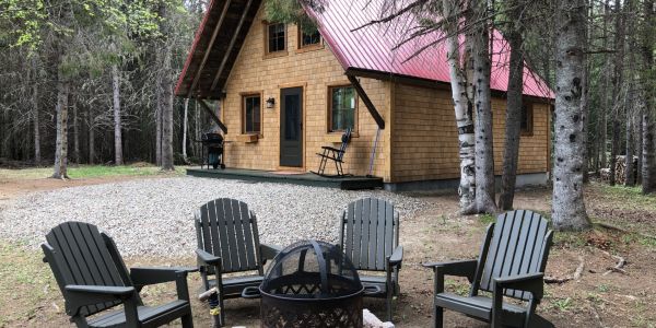 Chalet à louer en bois rond Charlevoix