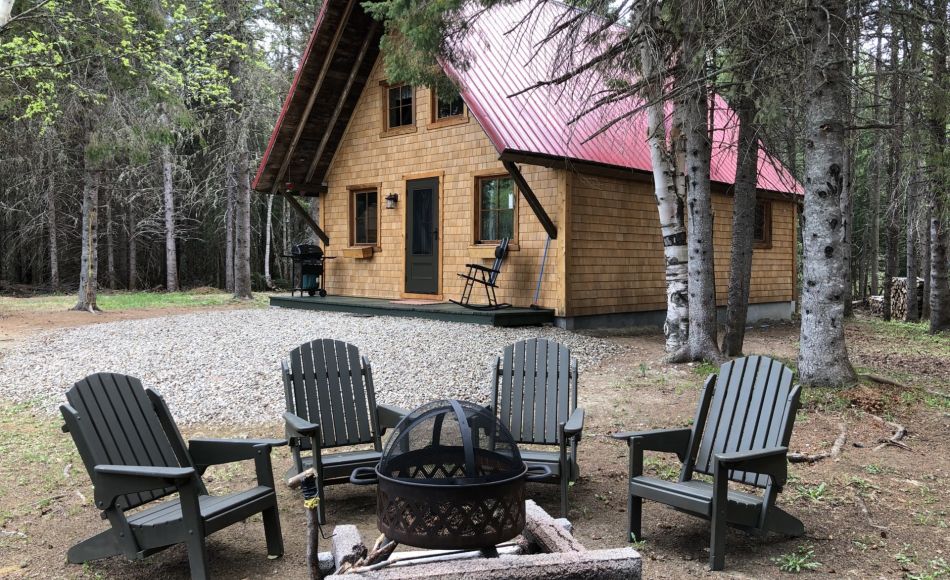 Chalet à louer en bois rond Charlevoix