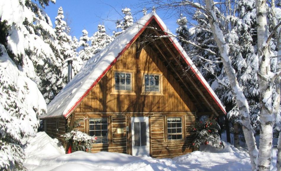 Chalet à louer en bois rond Charlevoix