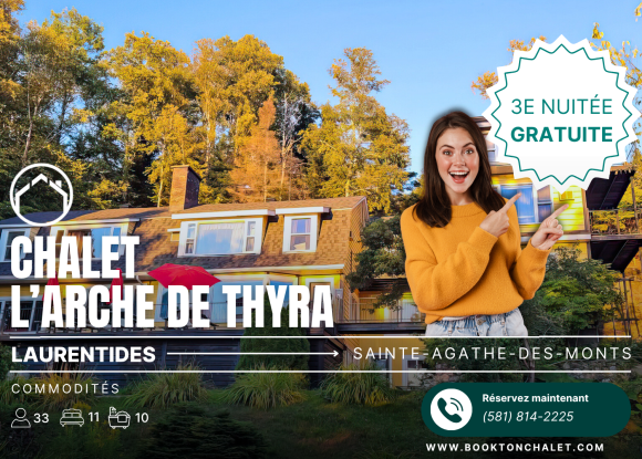 Voir plus de photos et informations pour Chalet à louer Laurentides